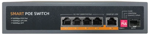 4-port gigabit PoE switch
